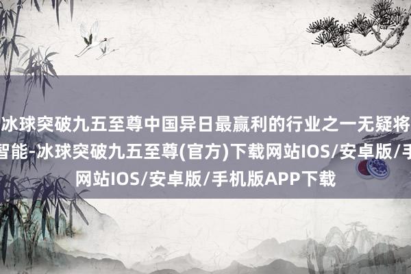 冰球突破九五至尊中国异日最赢利的行业之一无疑将是东说念主工智能-冰球突破九五至尊(官方)下载网站IOS/安卓版/手机版APP下载