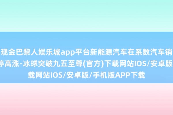 现金巴黎人娱乐城app平台新能源汽车在系数汽车销售中所占比重不停高涨-冰球突破九五至尊(官方)下载网站IOS/安卓版/手机版APP下载
