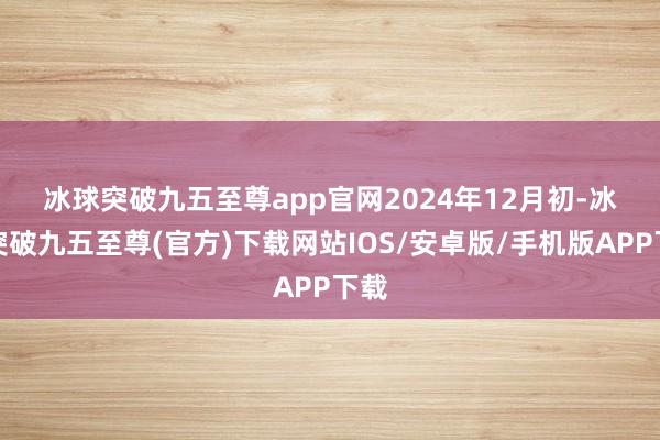 冰球突破九五至尊app官网　　2024年12月初-冰球突破九五至尊(官方)下载网站IOS/安卓版/手机版APP下载