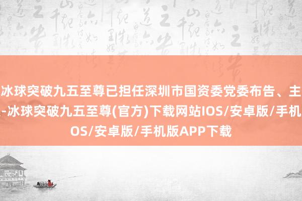 冰球突破九五至尊已担任深圳市国资委党委布告、主任东谈主选-冰球突破九五至尊(官方)下载网站IOS/安卓版/手机版APP下载