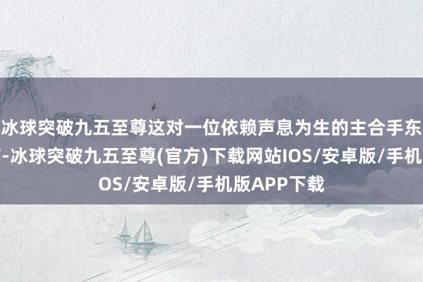 冰球突破九五至尊这对一位依赖声息为生的主合手东说念主而言-冰球突破九五至尊(官方)下载网站IOS/安卓版/手机版APP下载