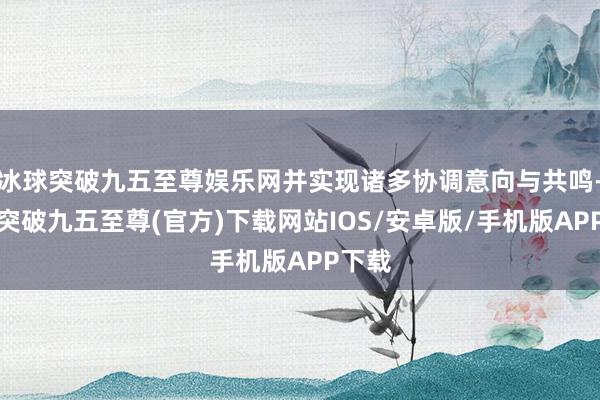 冰球突破九五至尊娱乐网并实现诸多协调意向与共鸣-冰球突破九五至尊(官方)下载网站IOS/安卓版/手机版APP下载